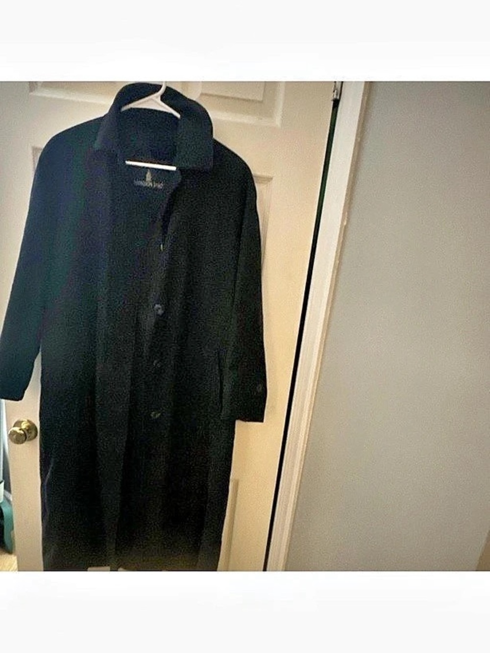 London Fog Women's Black Trench Coat Size Medium